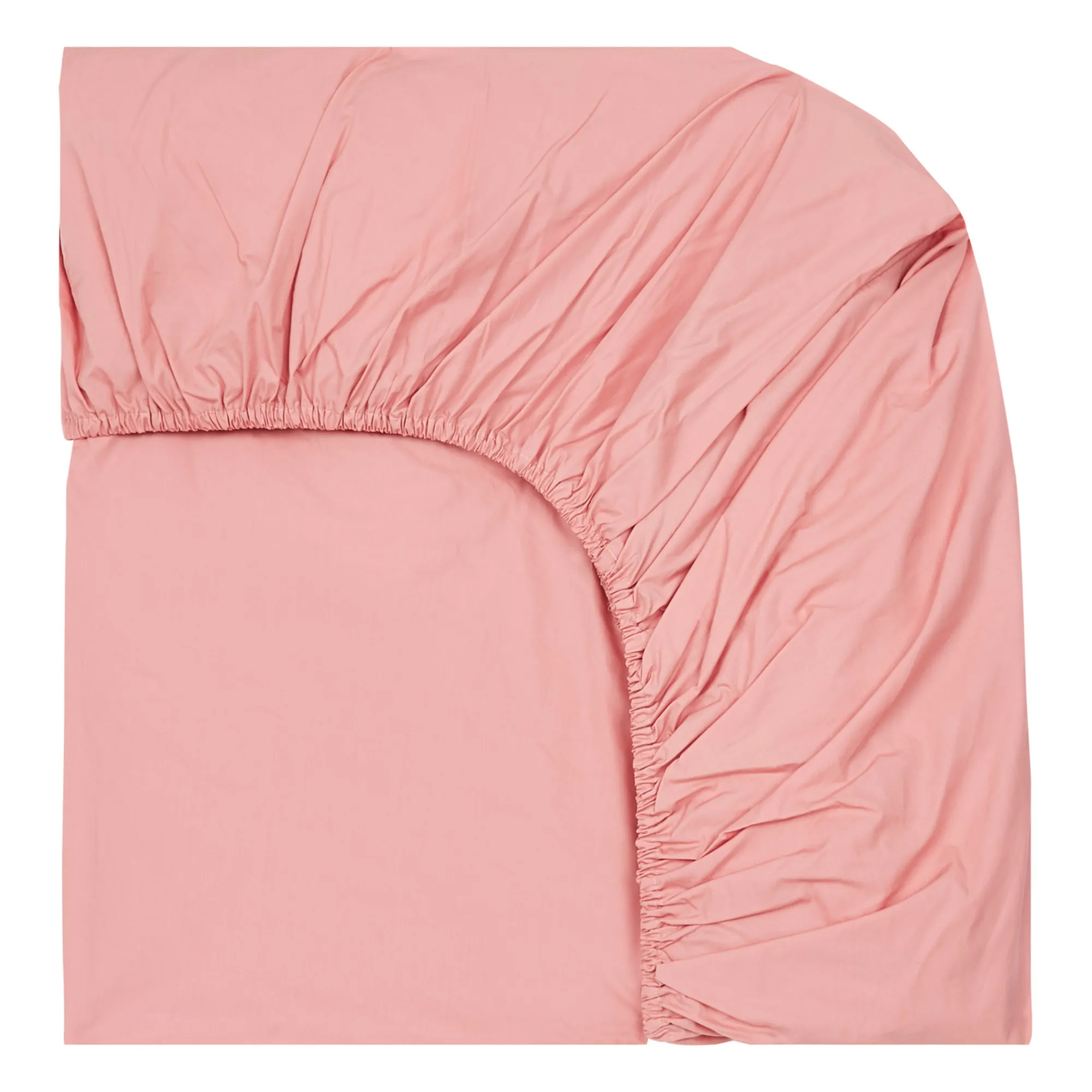 Suite 702 Powder Pink Organic Percale Fitted Sheet