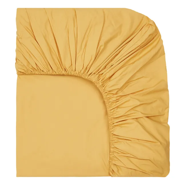Drap-housse en percale organique | Doré