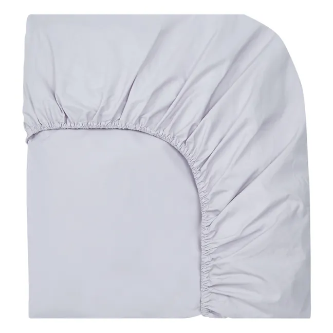 Drap-housse en percale organique | 	Lilas
