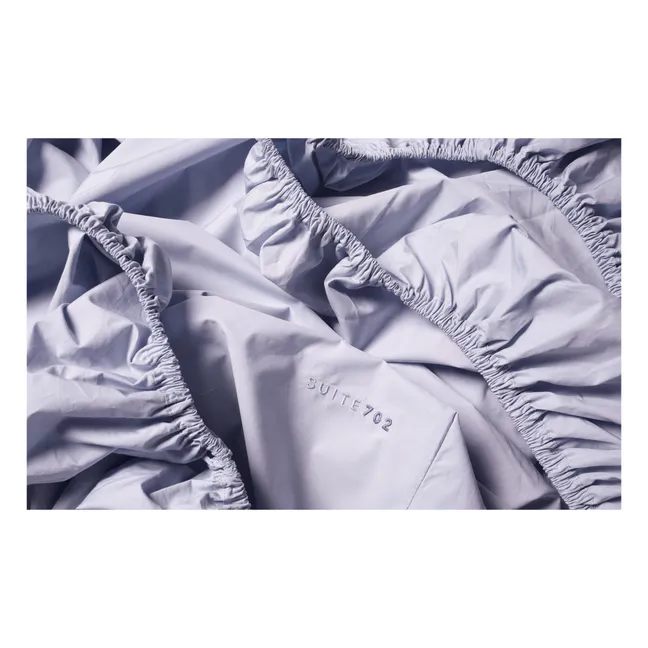 Organic Percale Fitted Sheet | Lilac