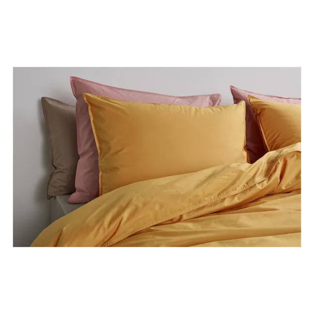 Organic Percale Duvet Cover | Gold