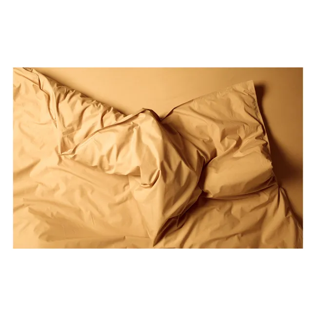 Bettdeckenbezug aus organischem Perkal | Gold