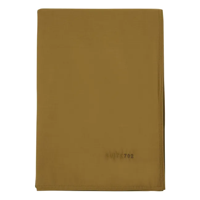 Organic Percale Duvet Cover | Khaki