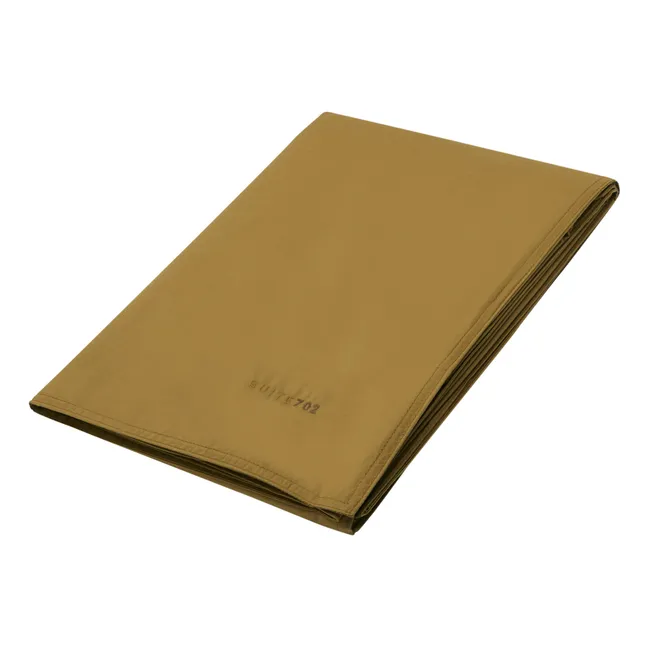 Organic Percale Duvet Cover | Khaki