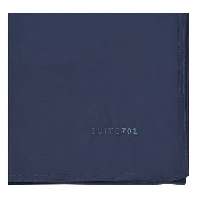 Organic Percale Duvet Cover | Navy blue
