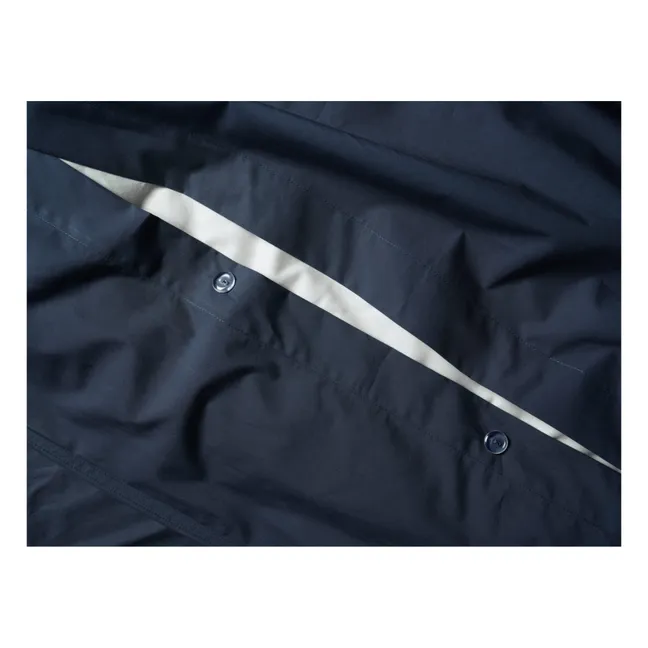 Organic Percale Duvet Cover | Navy blue