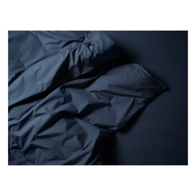Bettdeckenbezug aus organischem Perkal | Navy