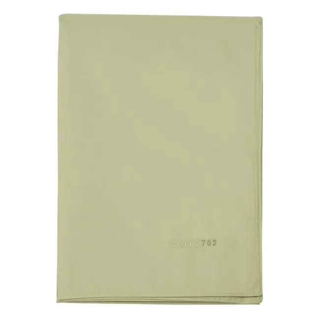 Organic Percale Duvet Cover | Pistachio green
