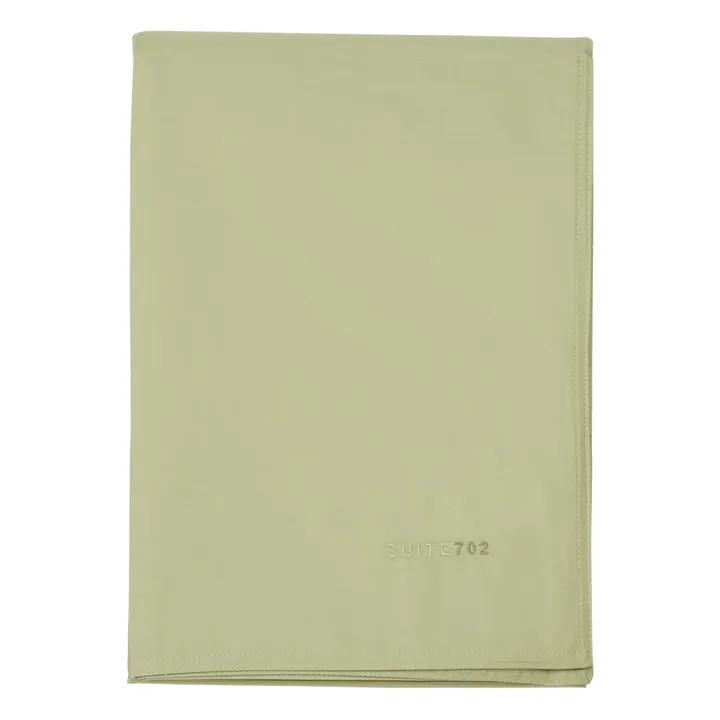 Organic Percale Duvet Cover | Pistachio green- Product image n°0