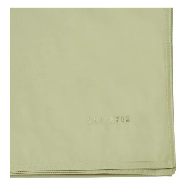 Organic Percale Duvet Cover | Pistachio green