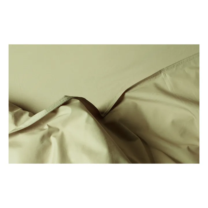 Organic Percale Duvet Cover | Pistachio green- Product image n°4
