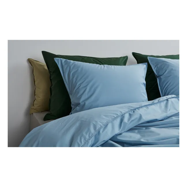 Organic Percale Duvet Cover | Light blue