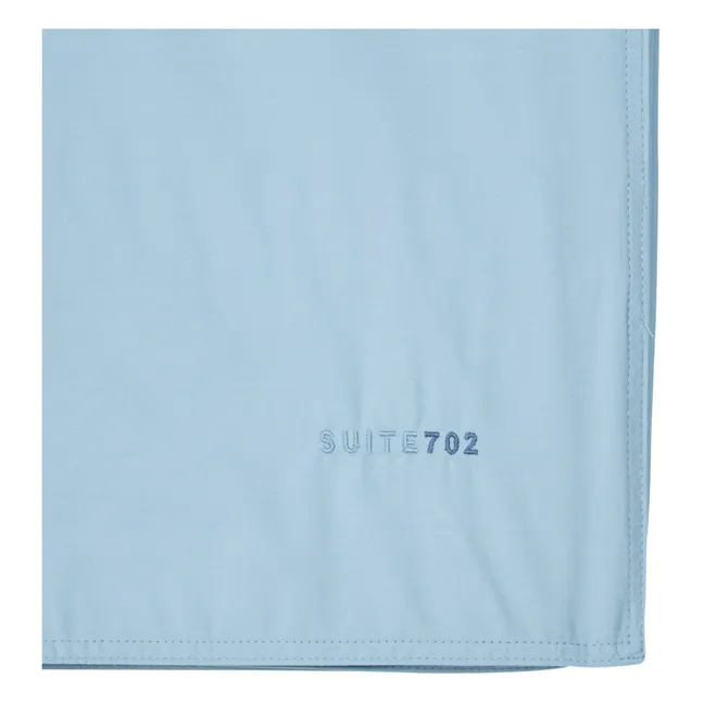 Organic Percale Duvet Cover | Light blue