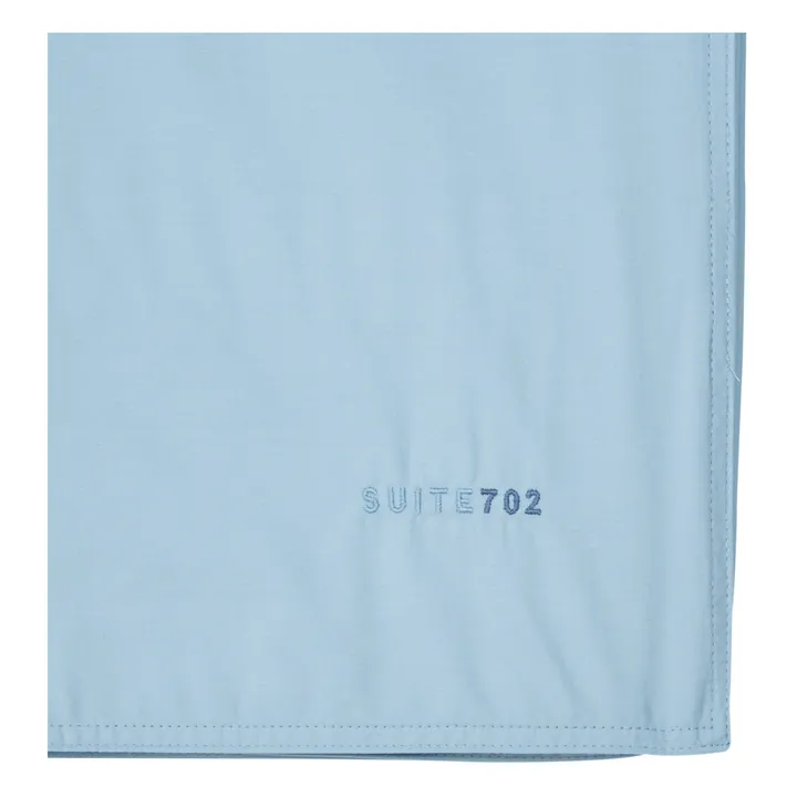 Organic Percale Duvet Cover | Light blue- Product image n°2