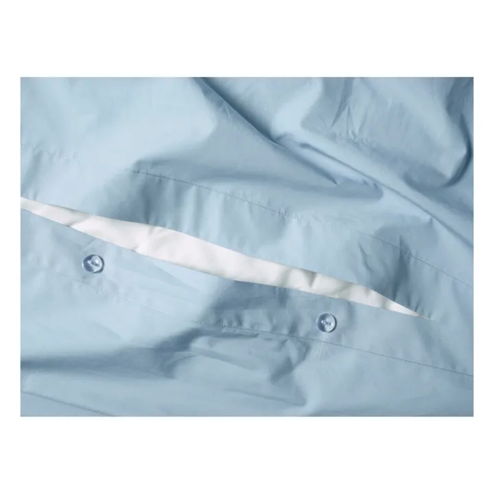 Organic Percale Duvet Cover | Light blue- Product image n°3