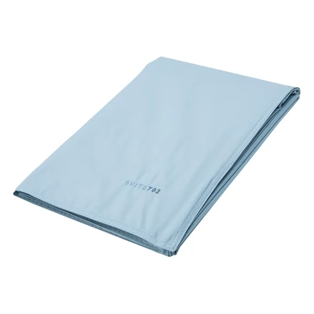 Organic Percale Duvet Cover | Light blue