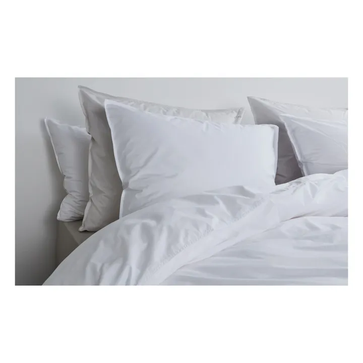 Housse de couette en percale organique | Blanc- Image produit n°1