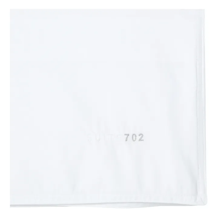 Housse de couette en percale organique | Blanc- Image produit n°2