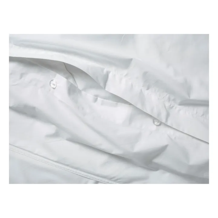 Bettdeckenbezug aus organischem Perkal | Weiß- Produktbild Nr. 3