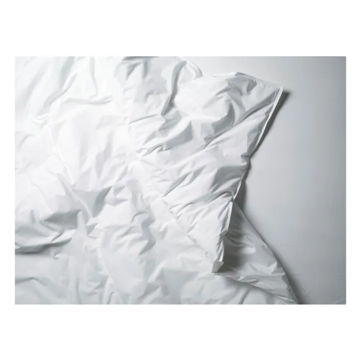 Housse de couette en percale organique | Blanc- Image produit n°4