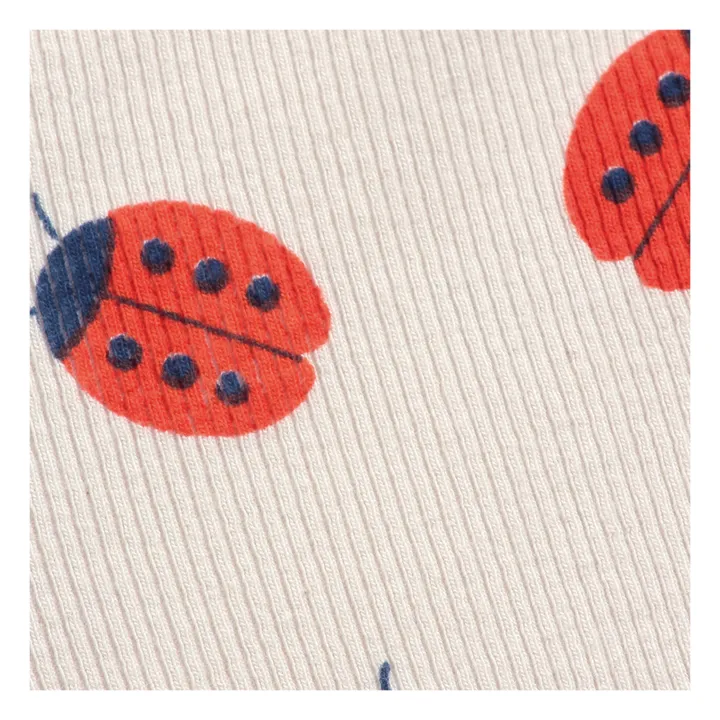 Organic Cotton Ladybird Leggings | Ecru- Product image n°1