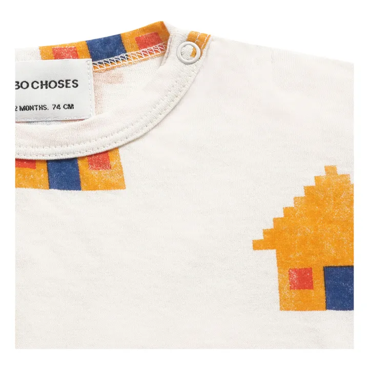 Camiseta de algodón orgánico Casas bebé | Crudo- Imagen del producto n°1