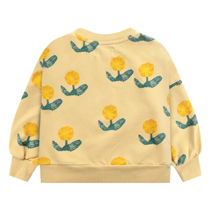 Organic Cotton Floral Sweatshirt | Yellow- Product image n°4