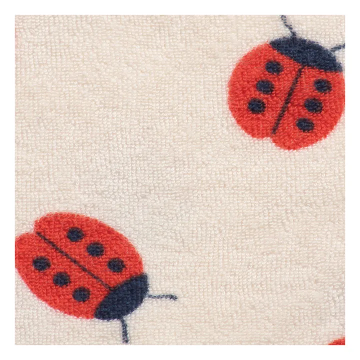 Organic Cotton Terry Cloth Ladybird Sweatshirt | Ecru- Product image n°5