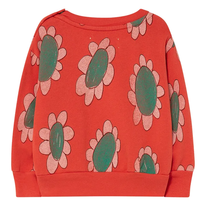 Bear Floral Sweatshirt | Red- Product image n°1