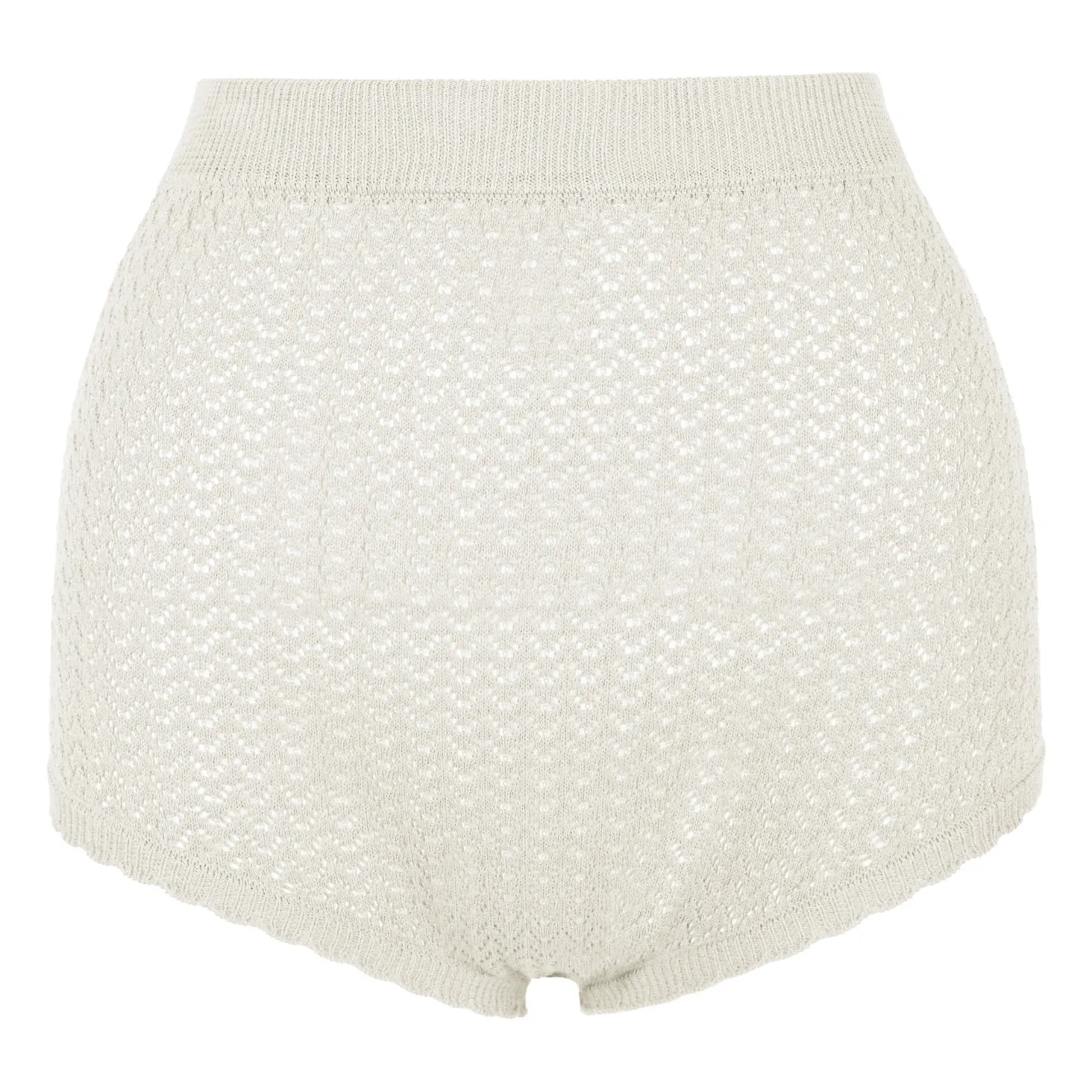 Antik Batik Cream Shaggy Pointelle Knit Trousers