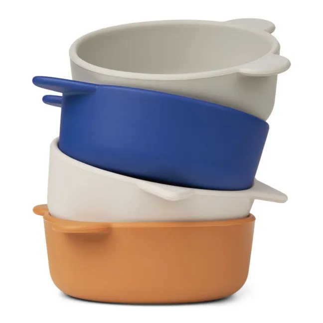 Iggy Silicone Bowls - Set of 4 | Navy blue