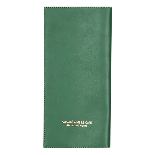 Leather Family Book Cover | Green