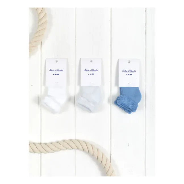 3er-Set Socken | Blau