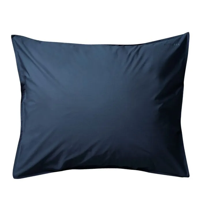 Suite 702 Navy Blue Organic Cotton Percale Pillowcase