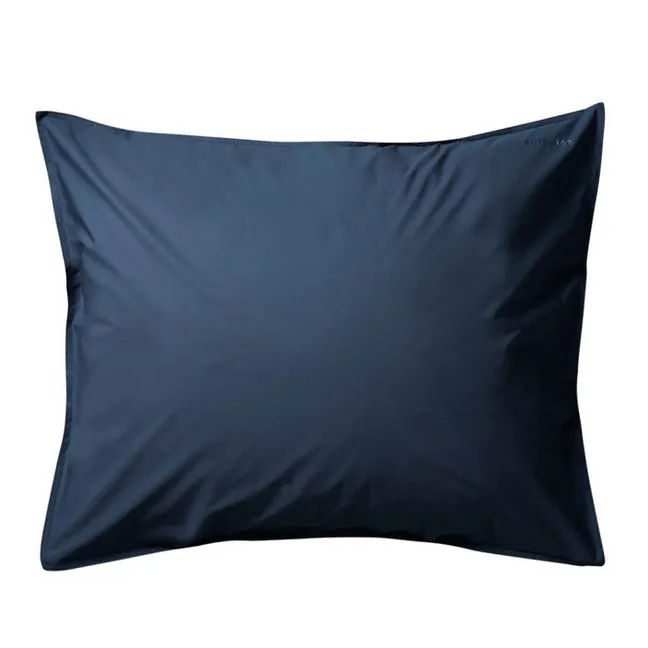 Taie d'oreiller en percale organique | Bleu marine