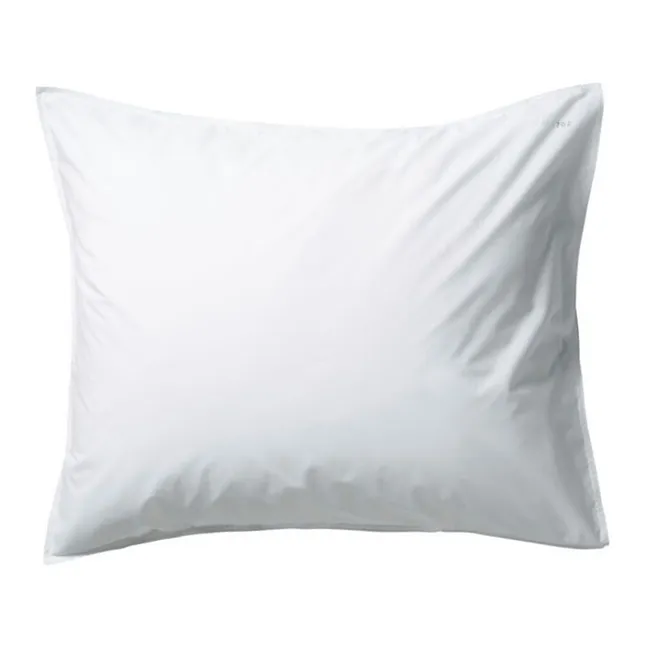 Taie d'oreiller en percale organique | Blanc