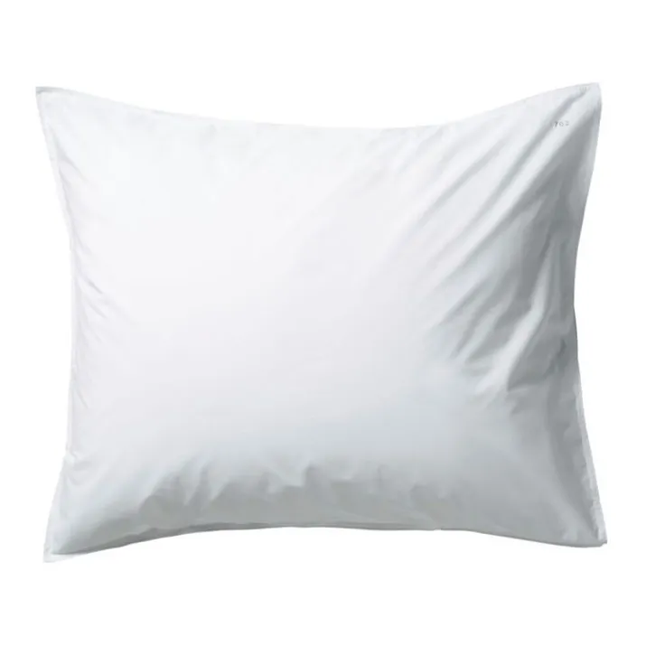 Taie d'oreiller en percale organique | Blanc- Image produit n°0