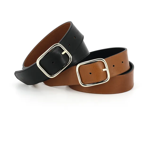 Vice-Versa Leather Belt | Camel