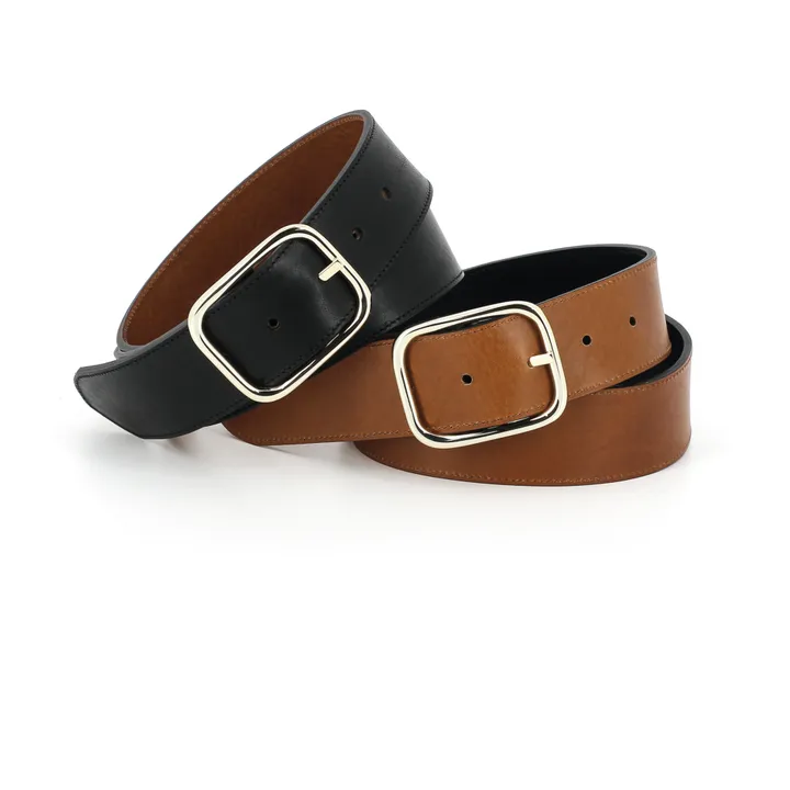 Ceinture Vice-Versa Cuir | Camel- Image produit n°1
