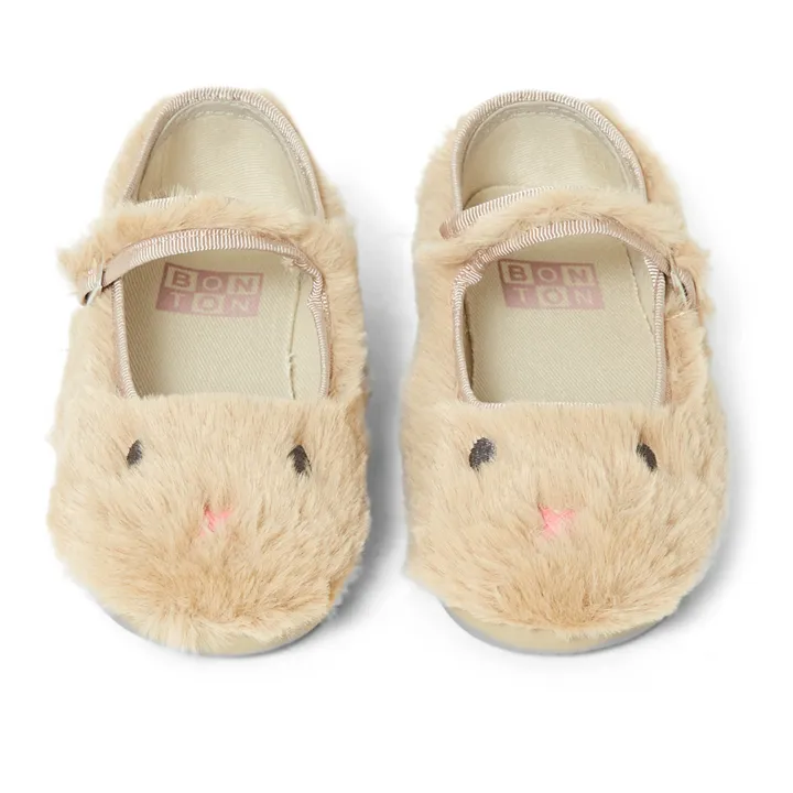 Mia Faux-Fur Slippers | Camel- Product image n°3