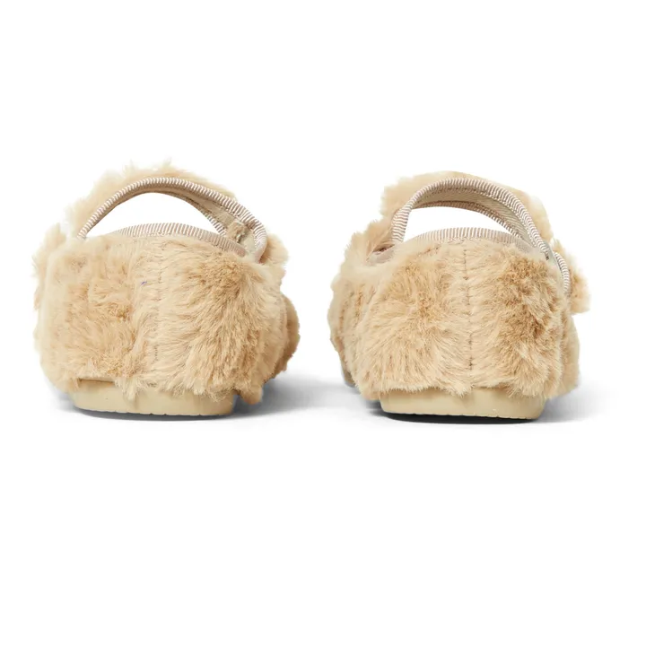 Mia Faux-Fur Slippers | Camel- Product image n°4
