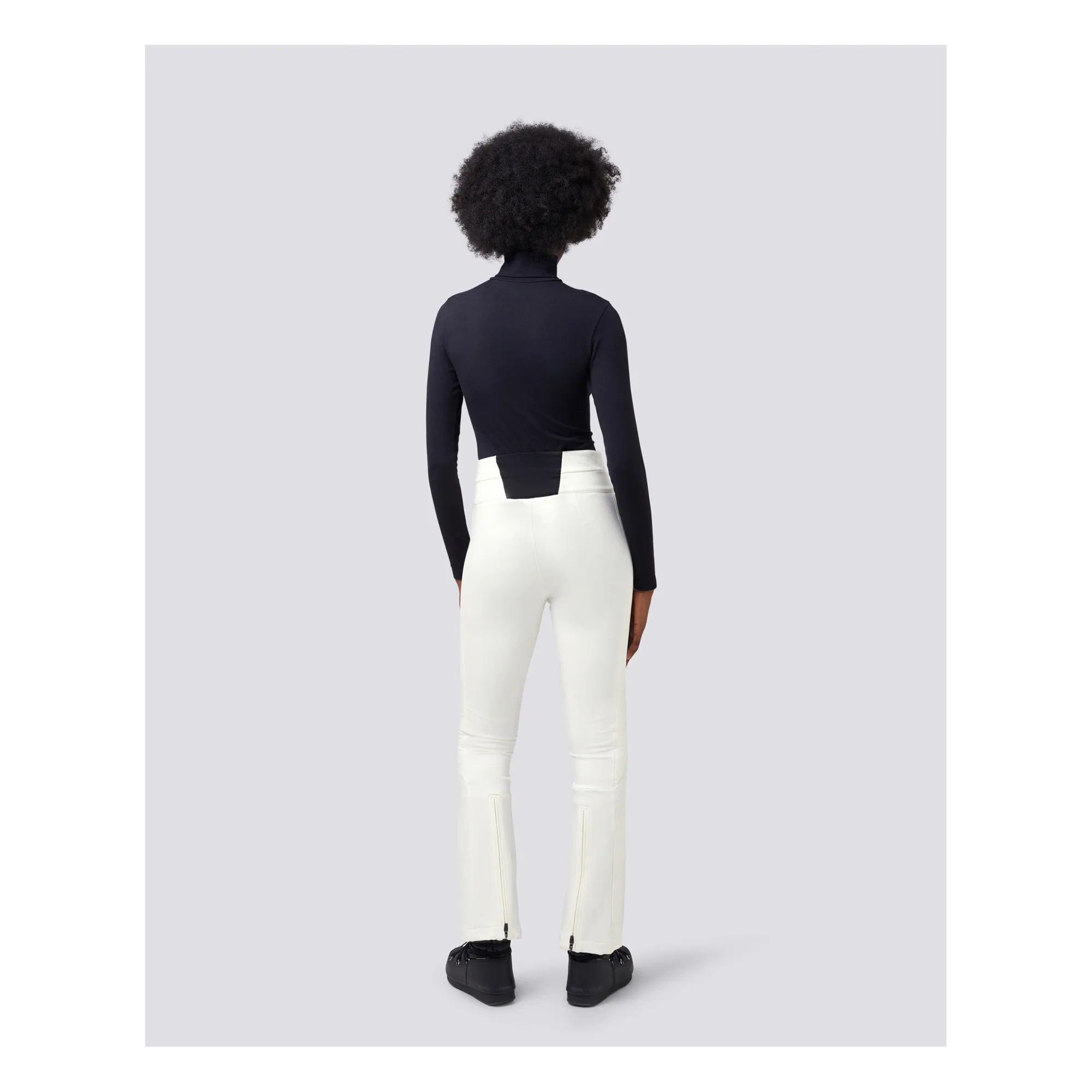 Pantalon de Ski Aurora High Waist Flare | Blanc- Image produit n°2