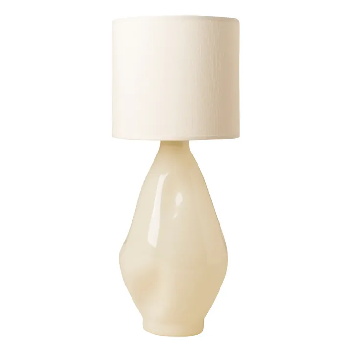 Lampada da tavolo in vetro borosilicato | Beige- Immagine del prodotto n°0