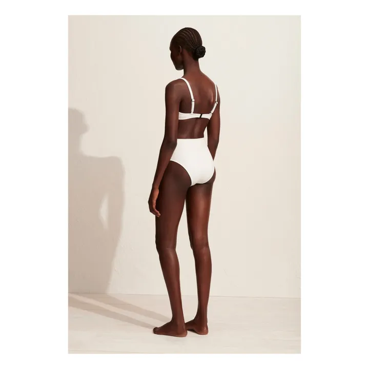 Braguita de bikini de tiro alto | Blanco- Imagen del producto n°3