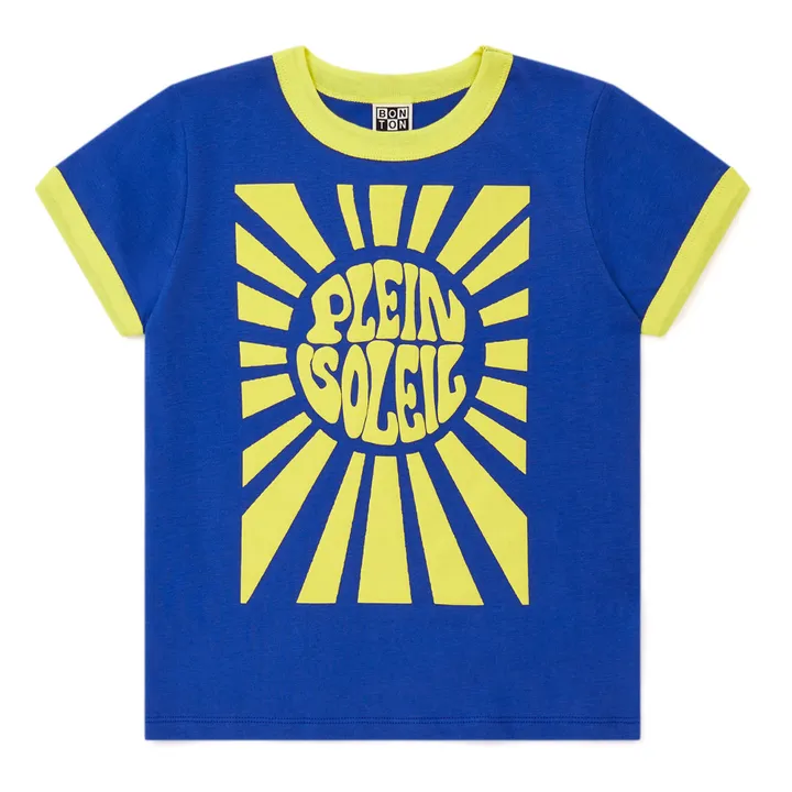 T-Shirt Coton Bio Plein Soleil | Bleu- Image produit n°0