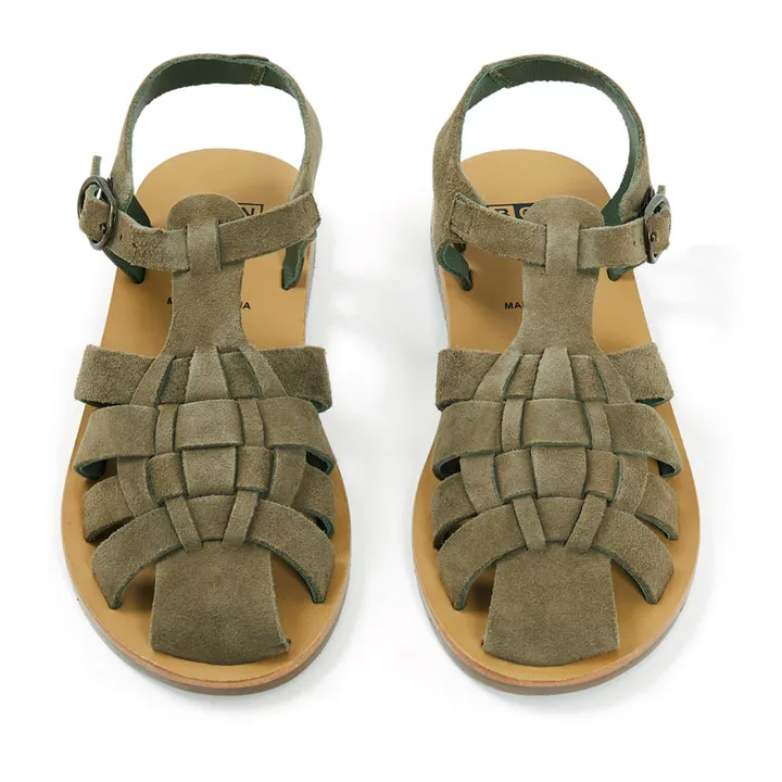 Sanmaikaon Suede Sandals | Khaki- Product image n°2