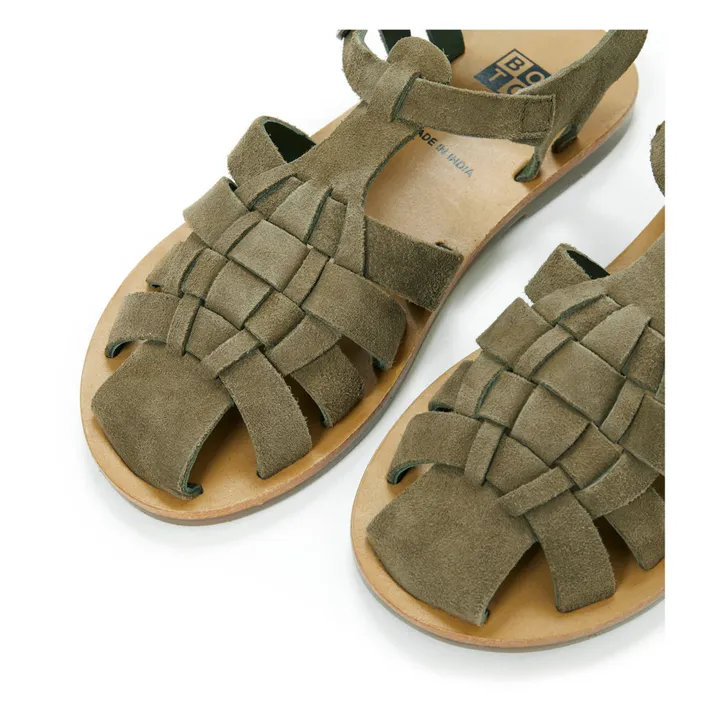 Sanmaikaon Suede Sandals | Khaki- Product image n°3