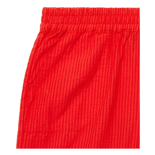 Pantalón corto Seersucker Rambo | Rojo