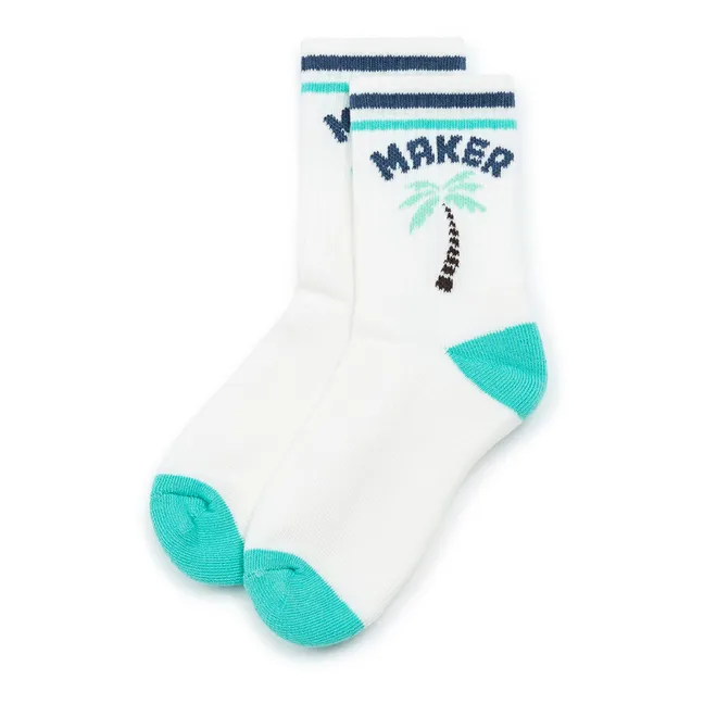 Wave Socks | White