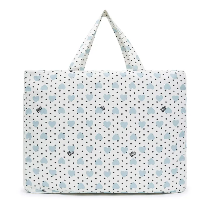 Bonton Sac à Langer Matelas à Langer Cœurs Ecru Smallable